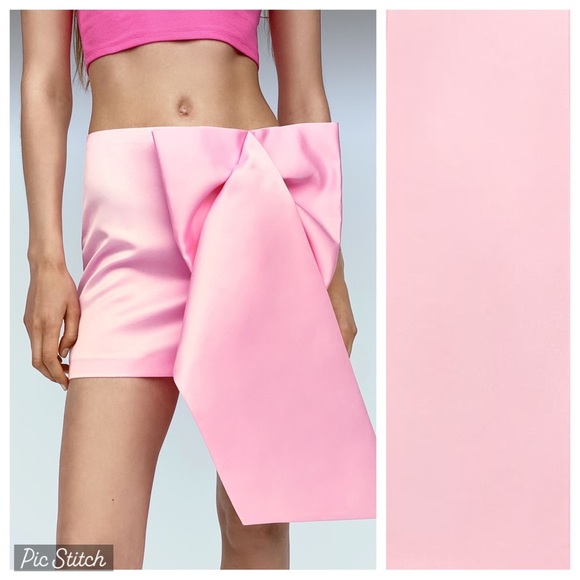 Zara Dresses & Skirts - NWT. Zara Limited Edition Pale Pink Maxi Bow Mini Skirt. Size M.